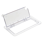 Winco Hinged Polycarbonate Food Pan Cover, Third Size