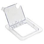 Winco Hinged Polycarbonate Food Pan Cover, Sixth Size