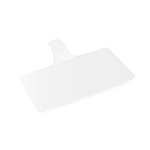 Pavoni White Rectangle Dessert Tray, 3.9" x 2.2" - Pack of 50