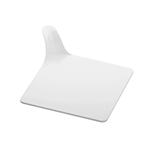 Pavoni White Square Dessert Tray, 3.5" - Pack of 50