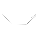 Fryer Cleanout Rod, 28" long, stainless steel