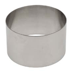 Ateco Stainless Steel Round Tart Ring Mold 3.5-Inch Diameter by 2.1-Inch High