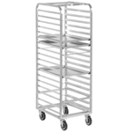 Channel Bun Pan Rack, Aluminum, Front Loading, 64" High, For 18 Pans