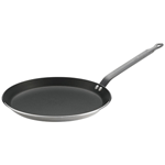 de Buyer 26 Cm (10") Crepe Pan "Choc," Aluminum with Non-Stick Coating