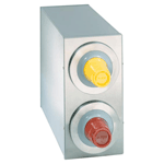 Dispense-Rite BFL-R-2SS Countertop 2-Cup S/S Dispensing Cabinet