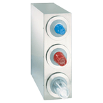 Dispense-Rite BFL-R-3SS Countertop 3-Cup S/S Dispensing Cabinet