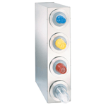 Dispense-Rite BFL-R-4SS Countertop 4-Cup S/S Dispensing Cabinet