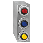 Dispense-Rite SLR-R-3SS Countertop 3-Cup S/S Dispensing Cabinet