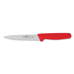 Icel Utility Knife, Wavy Edge, 5-1/2" Blade, Red Plastic Handle, Case of 12