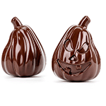 Martellato 3D Pumpkin Polycarbonate Chocolate Mold, 2-Piece Mold