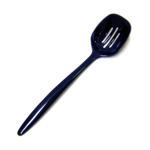 Melamine Slotted Food Serving Spoon, 12" Long, Cobalt Blue