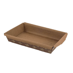 Novacart Rectangular Paper Baking Mold, 7 5/8" x 5 3/8" x 1 1/4" High - Case of 800