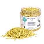 O'Creme Gold Metallic Sugar Rods, 1 lb.