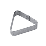 Pavoni Perforated Stainless Mini Triangle Tart Ring, 73 x 20 mm H