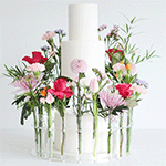Prop Options Acrylic Floral Crown for up to 14" Cakes