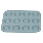 Fox Run Ribbed Tinned Steel Mini Tart Pan, 1/4 cup, 12 Cavities