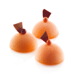 Silikomart SF003 Half Sphere Silicone Baking Mold, 2 Oz, 6 Cavities