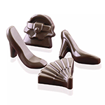 Silikomart Silicone Chocolate Mold: Designer Outfit Articles 14 Cavities