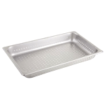 Stainless Steel Perforated Full Size Steam Table Pan, 12-3/4" x 20-3/4" x 2-1/2"