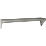Stainless Steel Wall Shelf with Turned-Up Sides, 14" Deep, 24"
