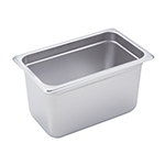 Steam Table Pan, Stainless, Quarter Size (10-5/16" x 6-5/16") x 6"