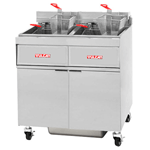 Vulcan 2GR85MF Freestanding Natural Gas Fryers - 170 lbs OIl Cap. - Millivolt Control