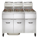 Vulcan 3TR65AF Freestanding Natural Gas Fryer - 195 lb. Oil Cap. w/ Solid State Analog Knob Control
