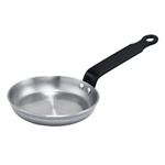 Winco Polished Carbon Steel Blini Pan With Riveted Handle, 4-3/4" dia