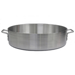 Winco 15 Quart Precision Extra Heavy 6.0 mm Aluminum Brazier